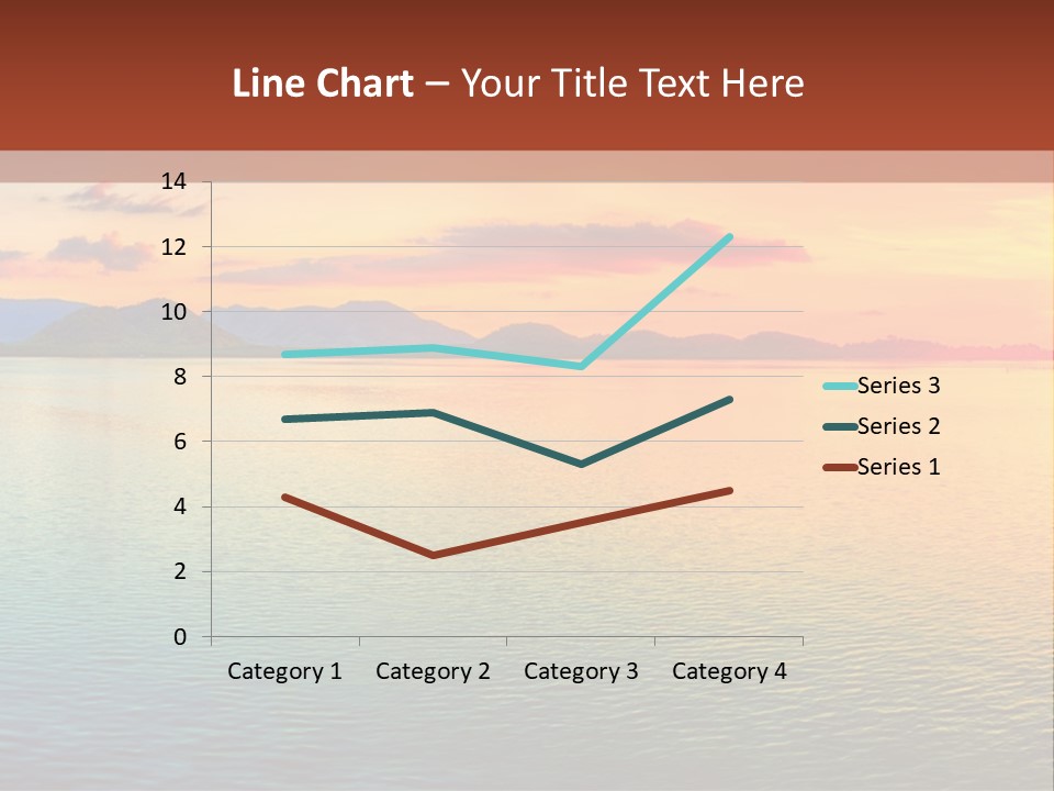 A Beautiful Sunset Over The Ocean Powerpoint Template PowerPoint Template