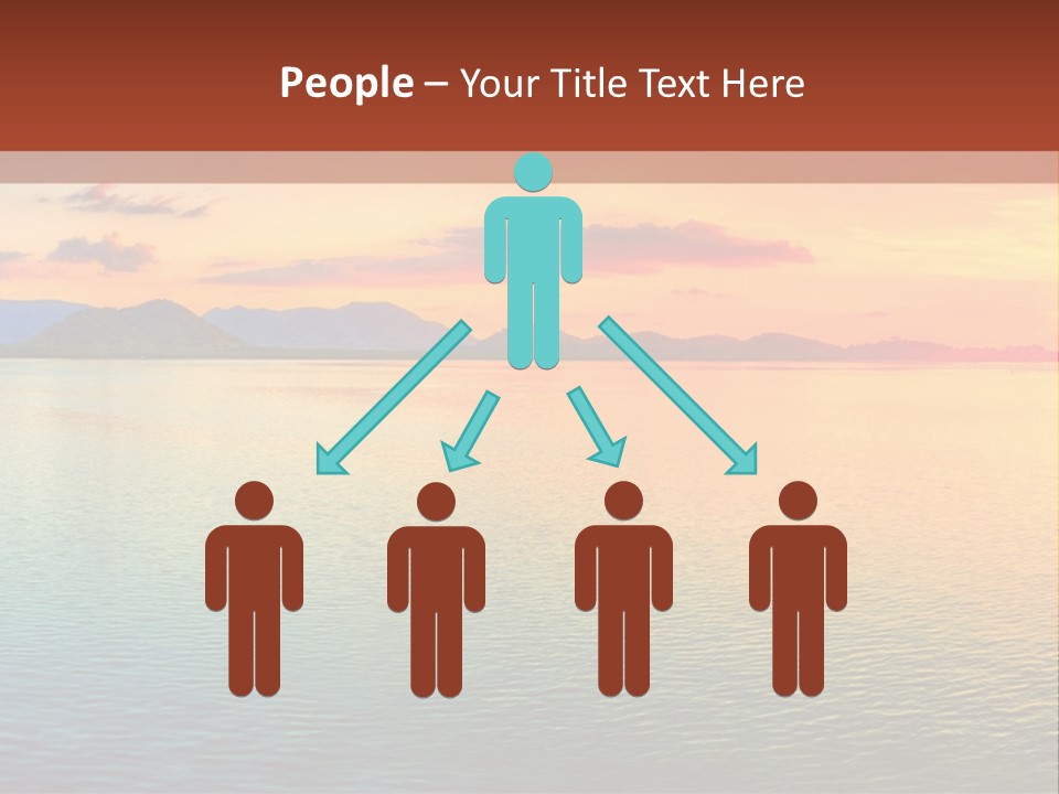 A Beautiful Sunset Over The Ocean Powerpoint Template PowerPoint Template