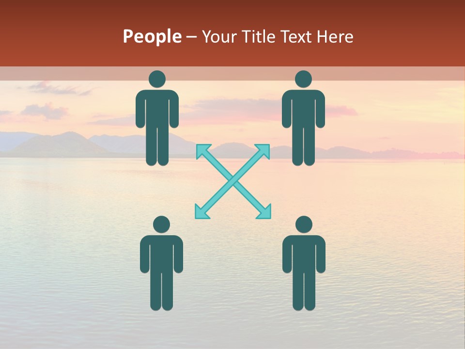A Beautiful Sunset Over The Ocean Powerpoint Template PowerPoint Template