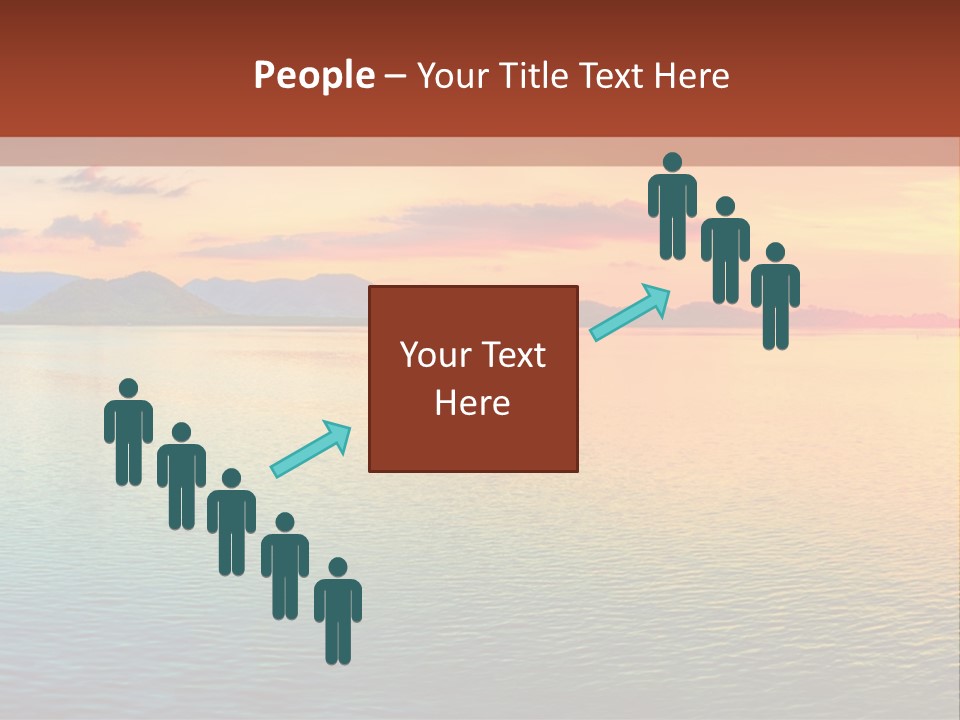 A Beautiful Sunset Over The Ocean Powerpoint Template PowerPoint Template