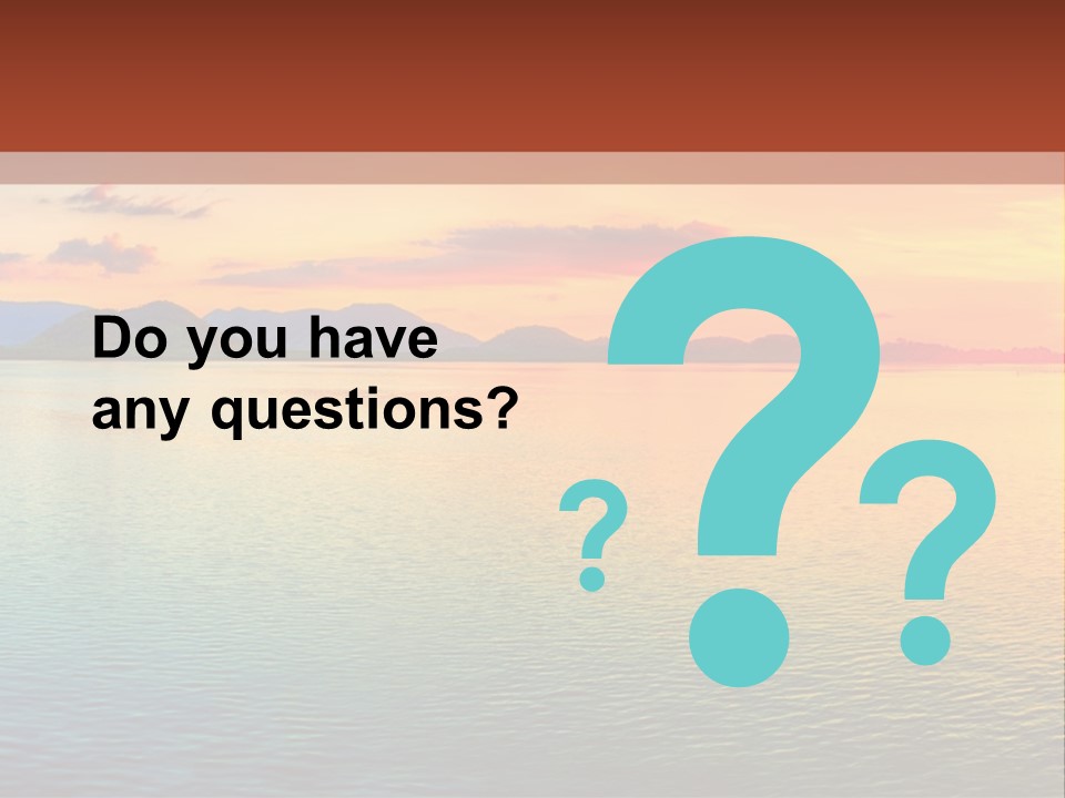 A Beautiful Sunset Over The Ocean Powerpoint Template PowerPoint Template
