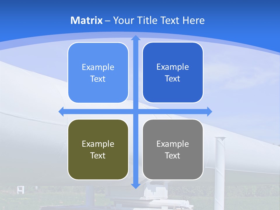 A Large White Pipe Sitting In The Middle Of A Field PowerPoint Template
