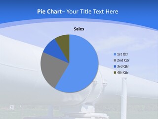 A Large White Pipe Sitting In The Middle Of A Field PowerPoint Template
