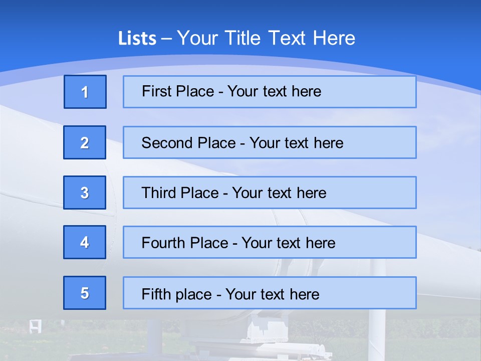 A Large White Pipe Sitting In The Middle Of A Field PowerPoint Template