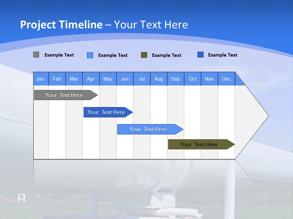 A Large White Pipe Sitting In The Middle Of A Field PowerPoint Template