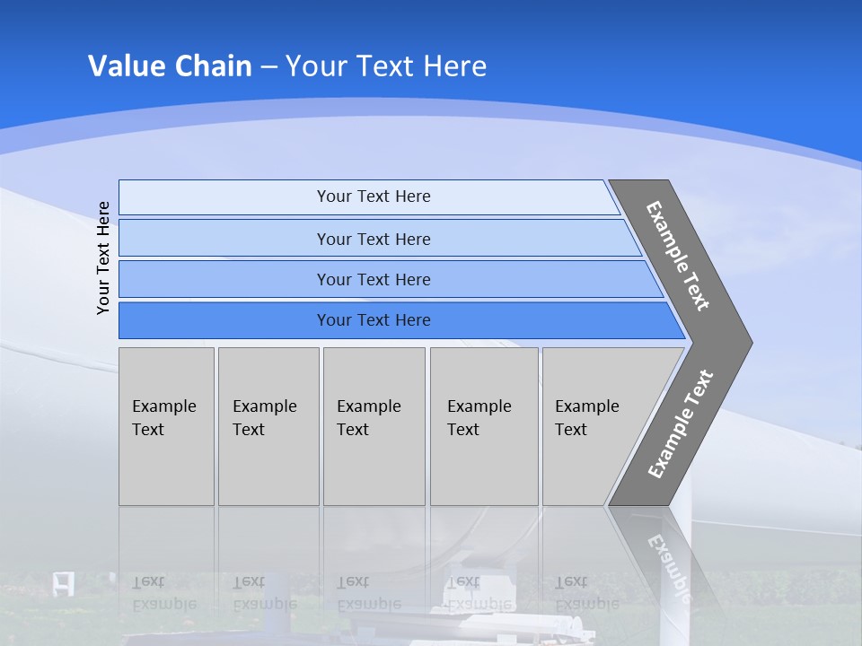 A Large White Pipe Sitting In The Middle Of A Field PowerPoint Template