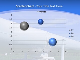 A Large White Pipe Sitting In The Middle Of A Field PowerPoint Template