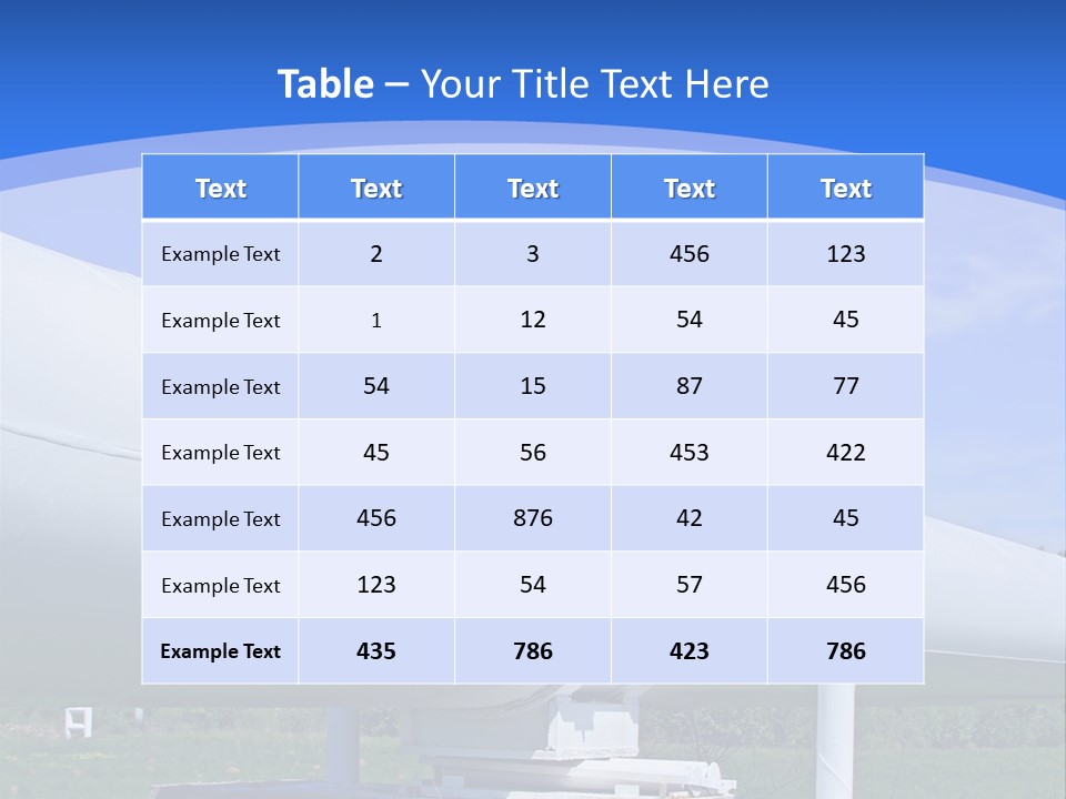 A Large White Pipe Sitting In The Middle Of A Field PowerPoint Template