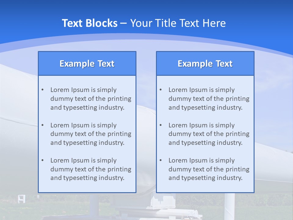 A Large White Pipe Sitting In The Middle Of A Field PowerPoint Template