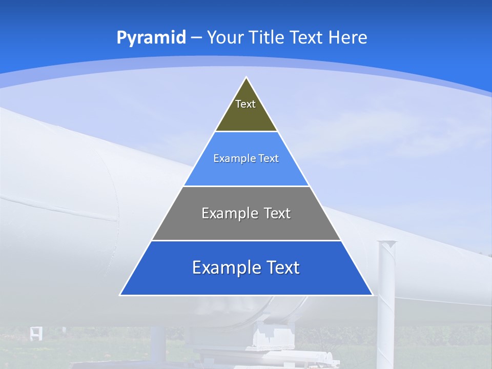 A Large White Pipe Sitting In The Middle Of A Field PowerPoint Template