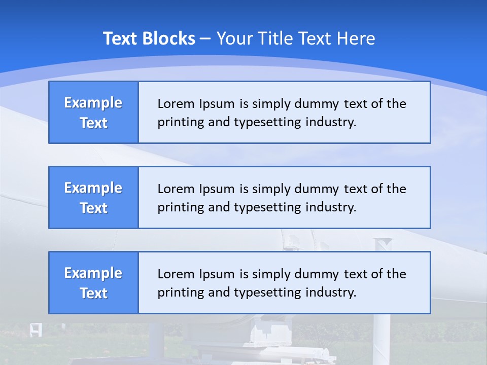 A Large White Pipe Sitting In The Middle Of A Field PowerPoint Template