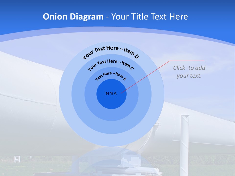 A Large White Pipe Sitting In The Middle Of A Field PowerPoint Template