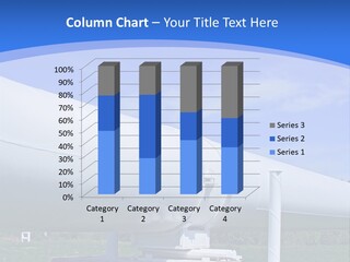 A Large White Pipe Sitting In The Middle Of A Field PowerPoint Template