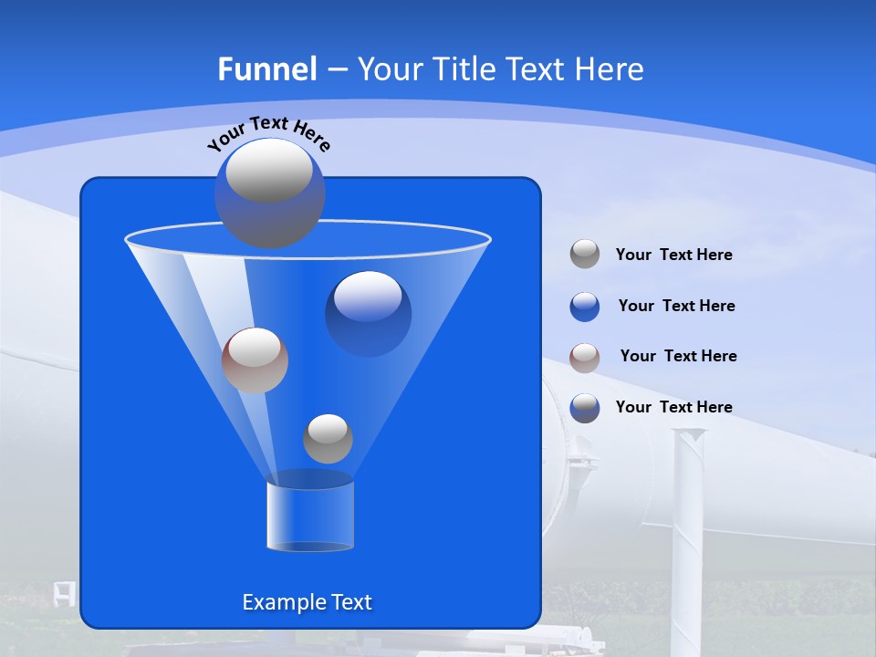 A Large White Pipe Sitting In The Middle Of A Field PowerPoint Template