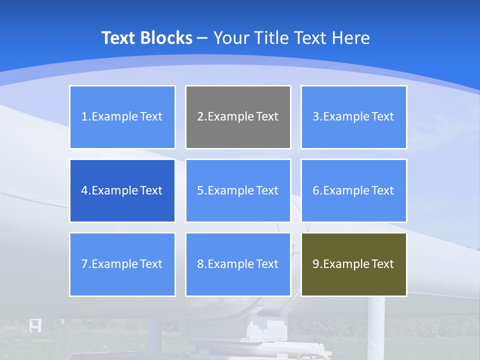 A Large White Pipe Sitting In The Middle Of A Field PowerPoint Template