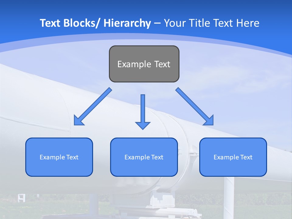 A Large White Pipe Sitting In The Middle Of A Field PowerPoint Template