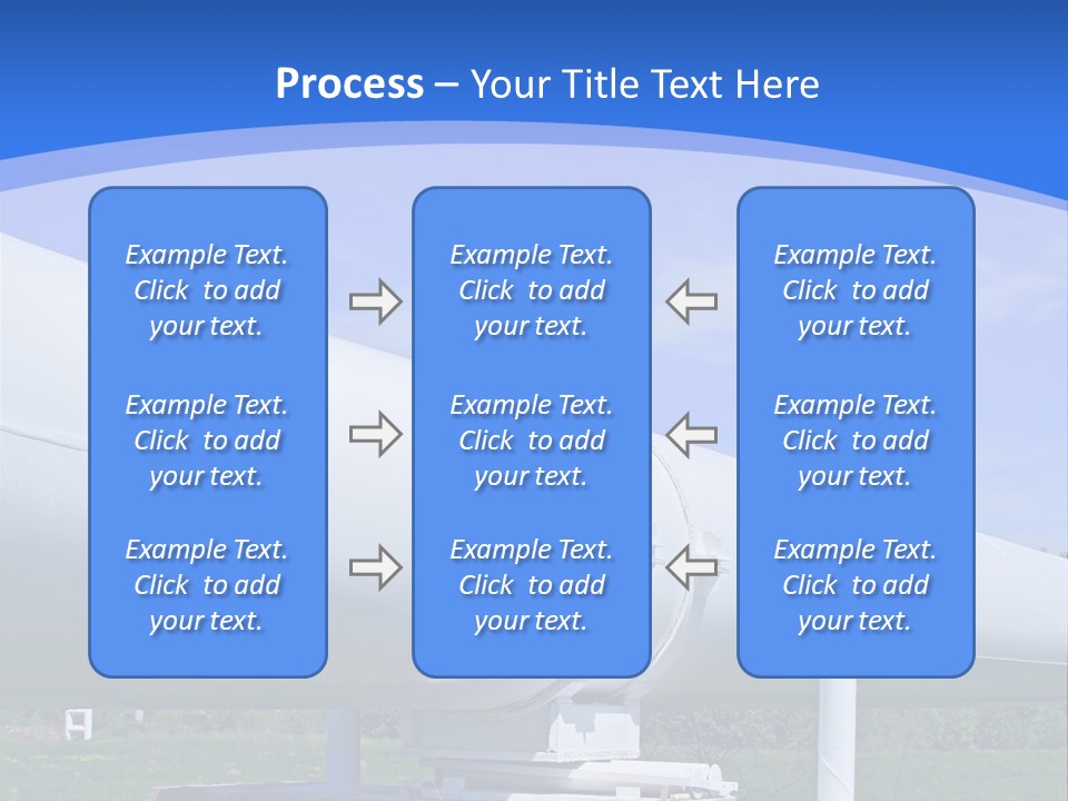 A Large White Pipe Sitting In The Middle Of A Field PowerPoint Template
