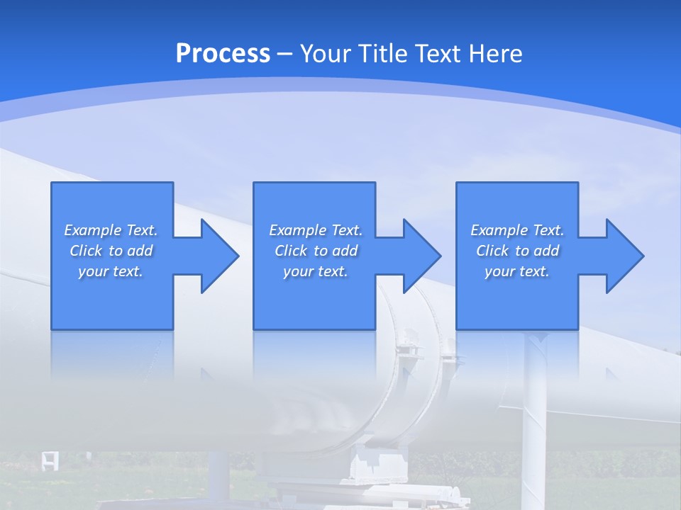 A Large White Pipe Sitting In The Middle Of A Field PowerPoint Template