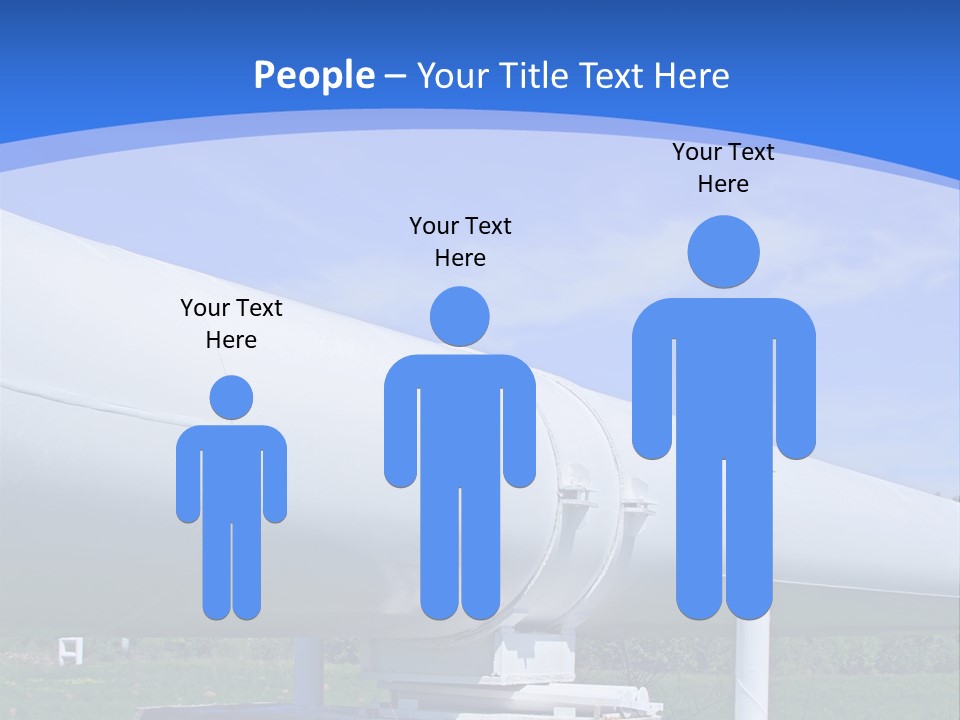 A Large White Pipe Sitting In The Middle Of A Field PowerPoint Template