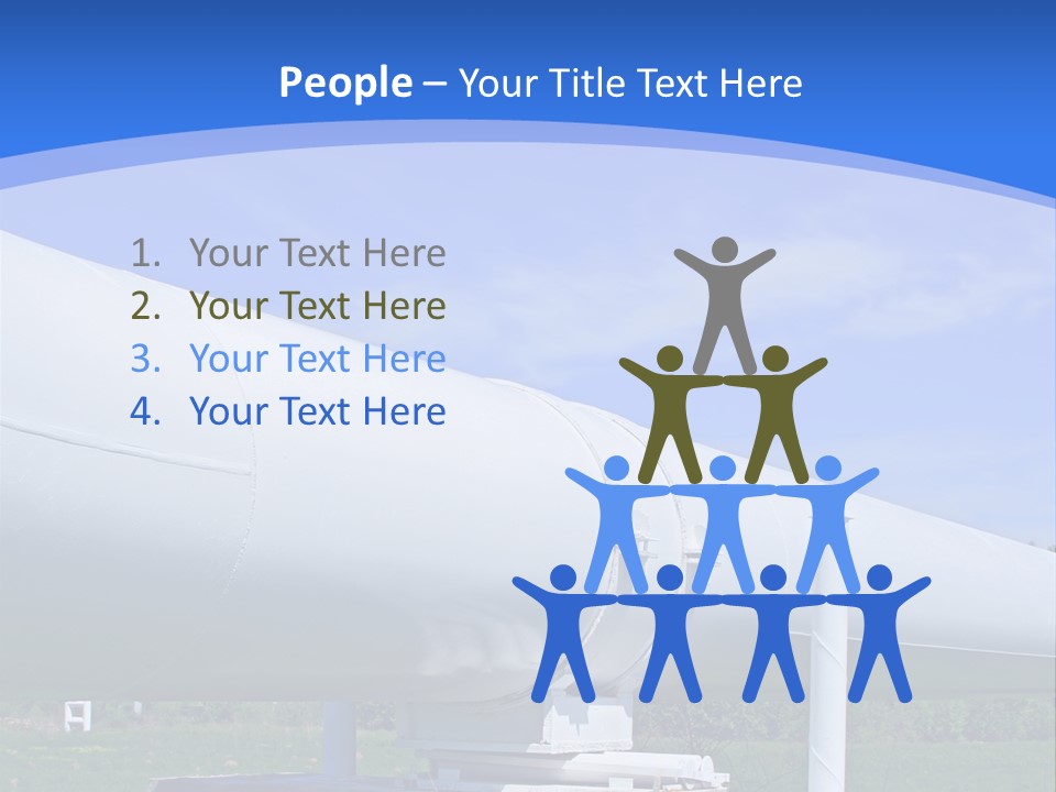 A Large White Pipe Sitting In The Middle Of A Field PowerPoint Template