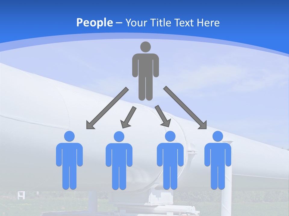 A Large White Pipe Sitting In The Middle Of A Field PowerPoint Template