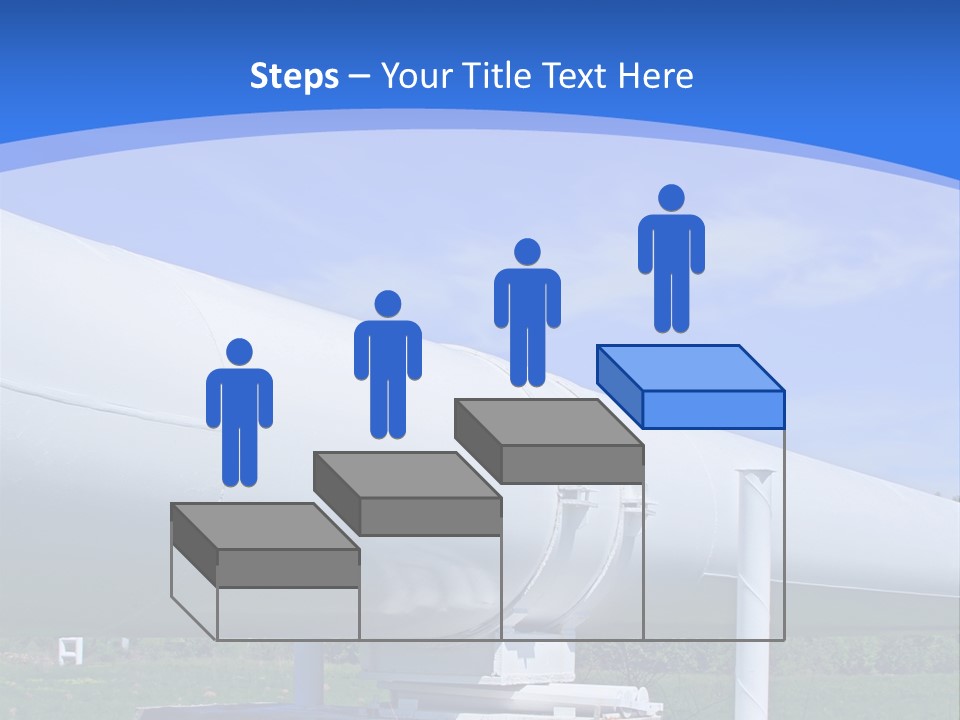 A Large White Pipe Sitting In The Middle Of A Field PowerPoint Template