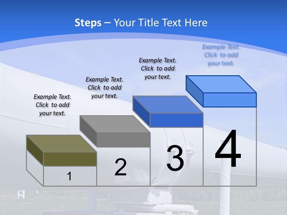 A Large White Pipe Sitting In The Middle Of A Field PowerPoint Template