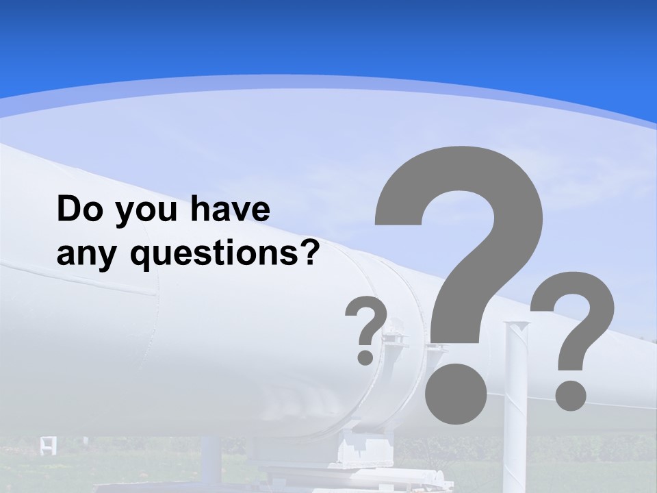 A Large White Pipe Sitting In The Middle Of A Field PowerPoint Template