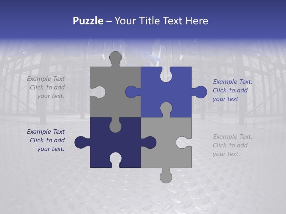 A Man In A Blue Coverall Is Cleaning The Floor With A Mop PowerPoint Template