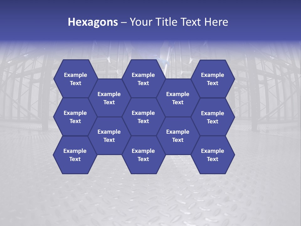 A Man In A Blue Coverall Is Cleaning The Floor With A Mop PowerPoint Template