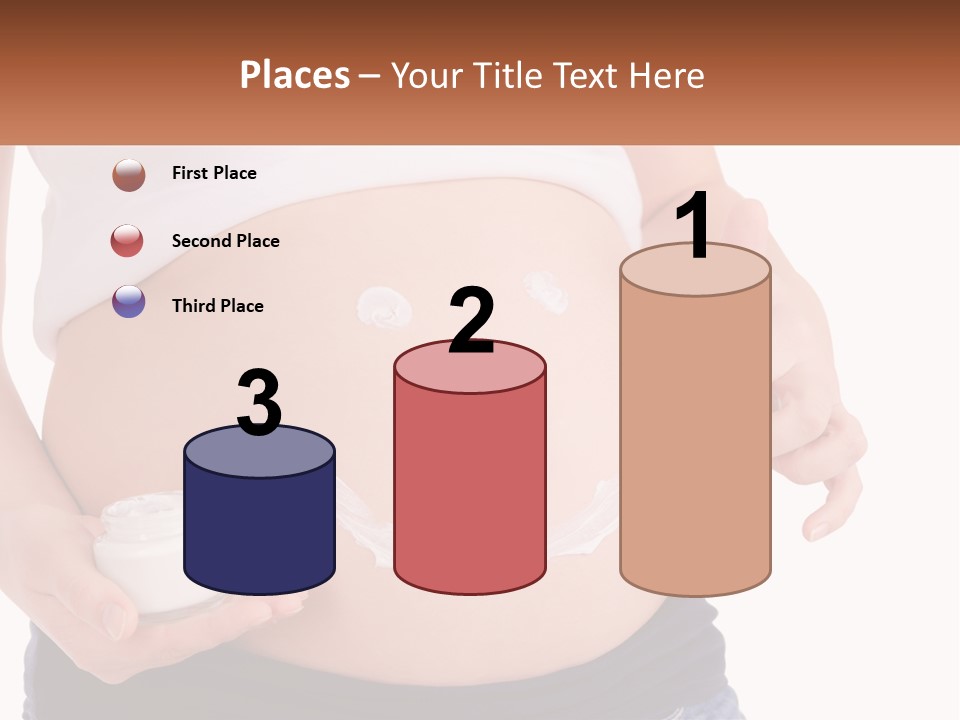 A Pregnant Woman Holding A Bottle Of Pills PowerPoint Template