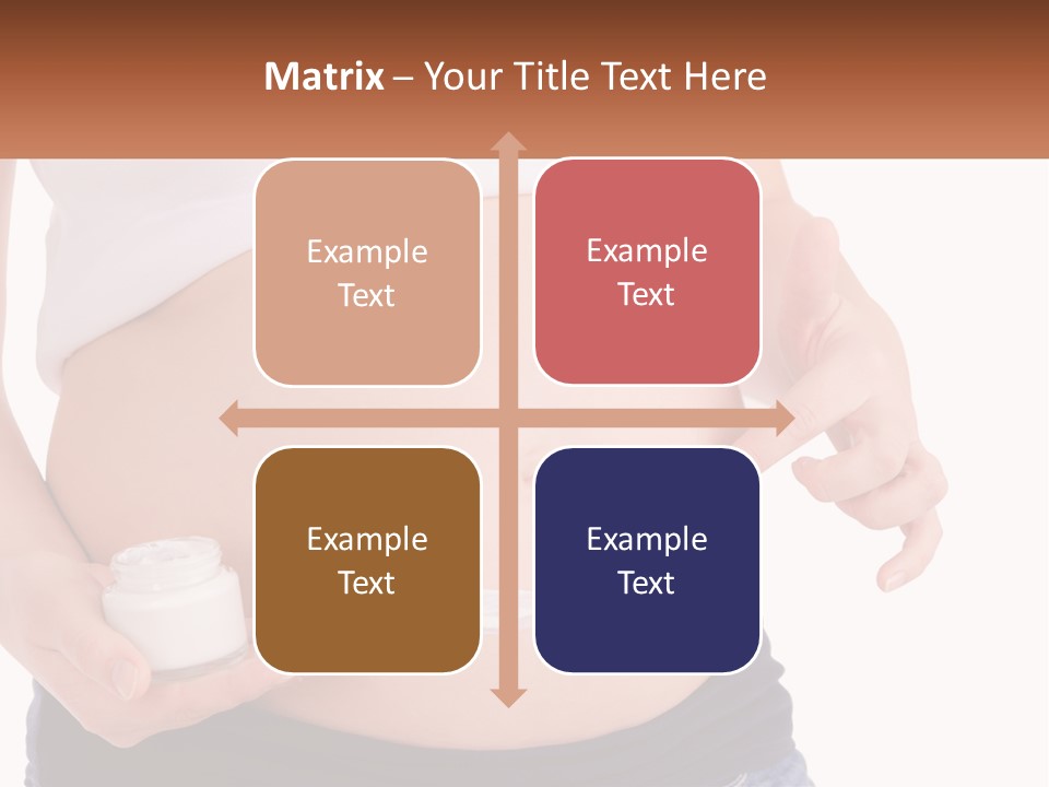 A Pregnant Woman Holding A Bottle Of Pills PowerPoint Template