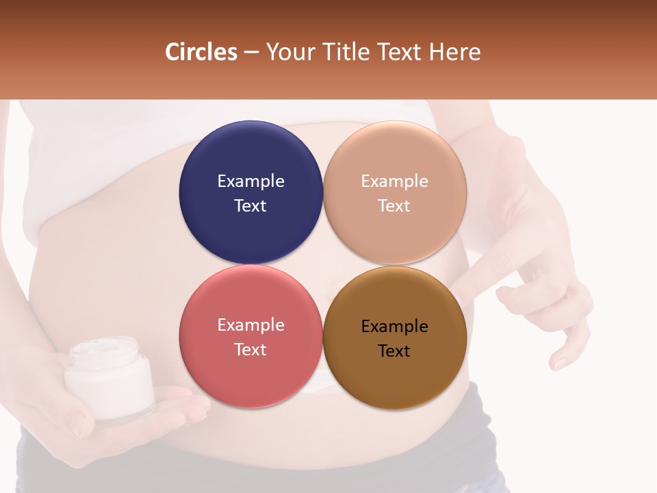 A Pregnant Woman Holding A Bottle Of Pills PowerPoint Template