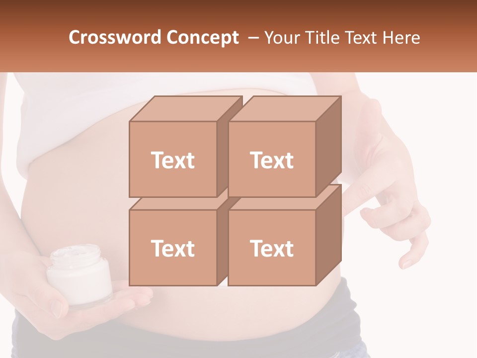 A Pregnant Woman Holding A Bottle Of Pills PowerPoint Template
