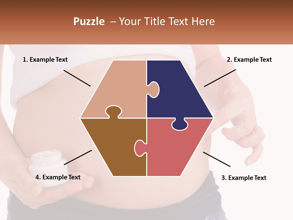 A Pregnant Woman Holding A Bottle Of Pills PowerPoint Template