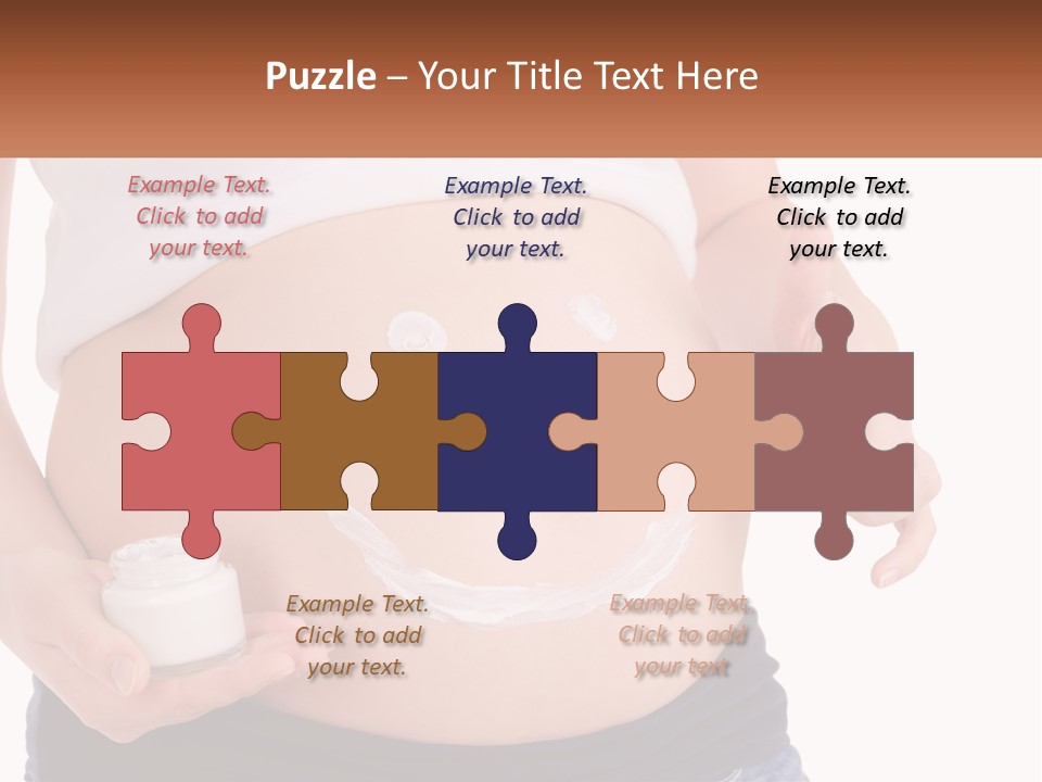 A Pregnant Woman Holding A Bottle Of Pills PowerPoint Template