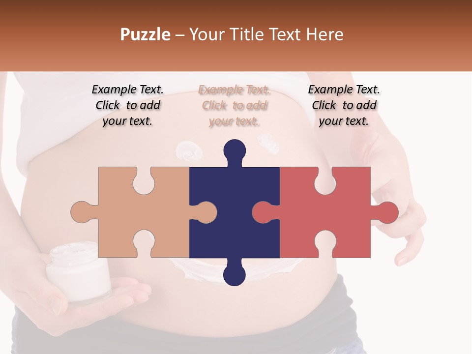 A Pregnant Woman Holding A Bottle Of Pills PowerPoint Template