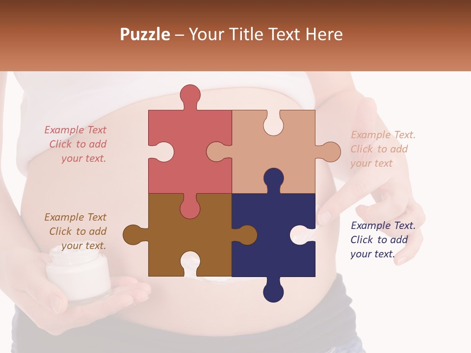 A Pregnant Woman Holding A Bottle Of Pills PowerPoint Template