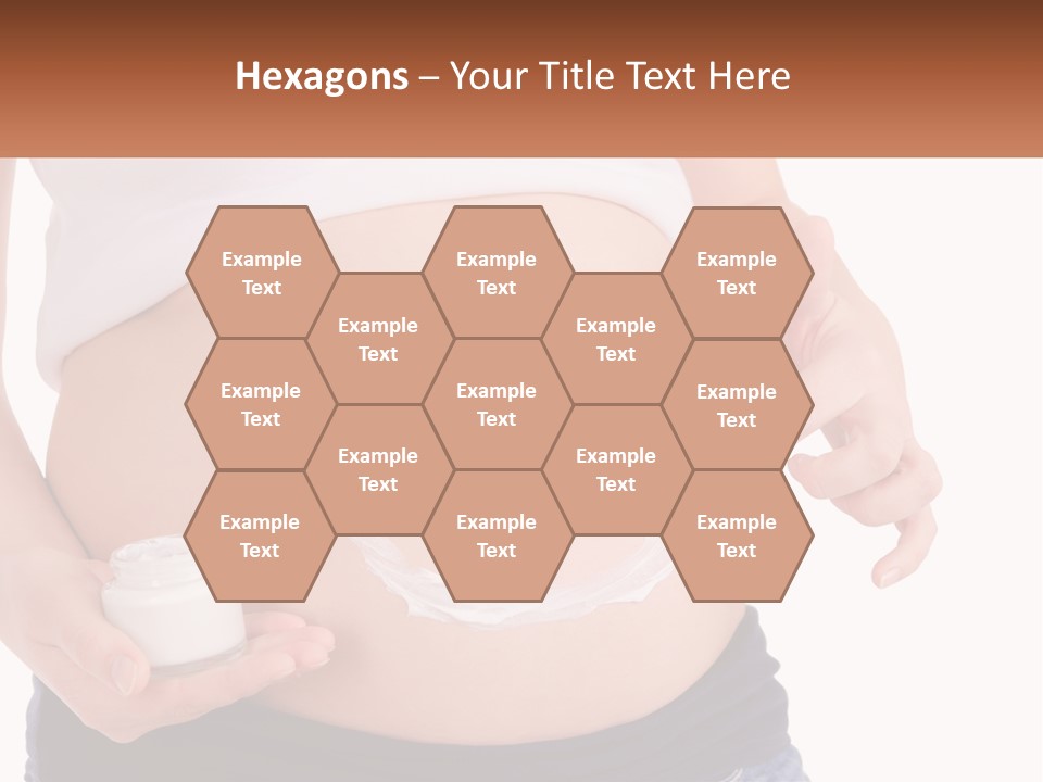 A Pregnant Woman Holding A Bottle Of Pills PowerPoint Template