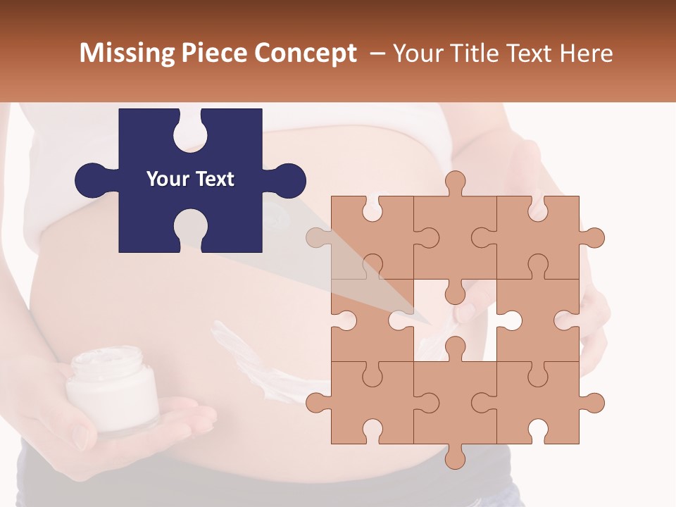 A Pregnant Woman Holding A Bottle Of Pills PowerPoint Template