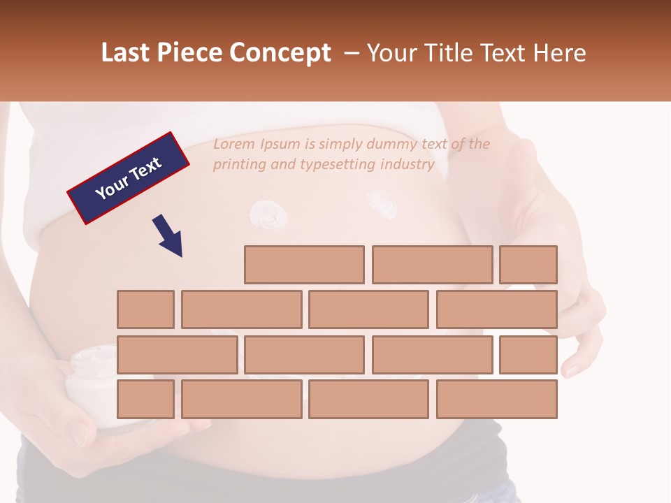A Pregnant Woman Holding A Bottle Of Pills PowerPoint Template