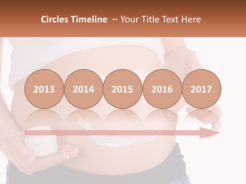A Pregnant Woman Holding A Bottle Of Pills PowerPoint Template
