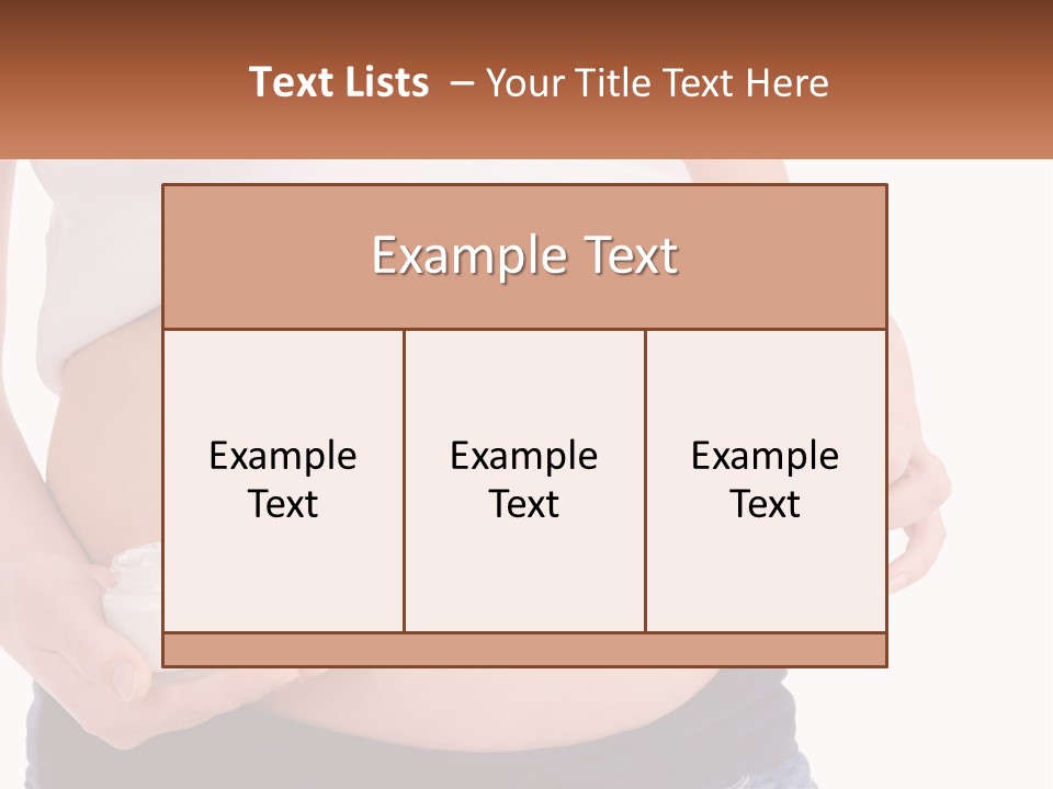A Pregnant Woman Holding A Bottle Of Pills PowerPoint Template