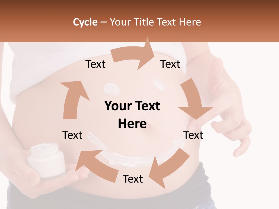 A Pregnant Woman Holding A Bottle Of Pills PowerPoint Template