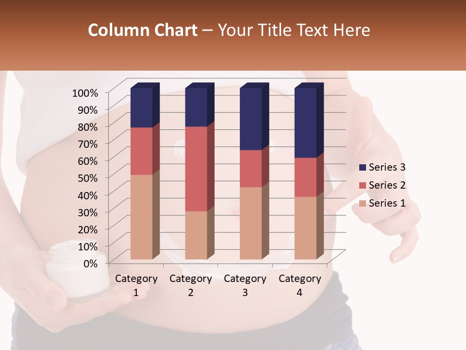 A Pregnant Woman Holding A Bottle Of Pills PowerPoint Template