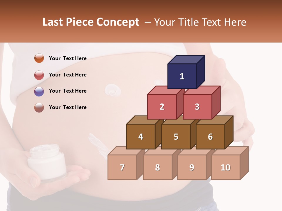 A Pregnant Woman Holding A Bottle Of Pills PowerPoint Template