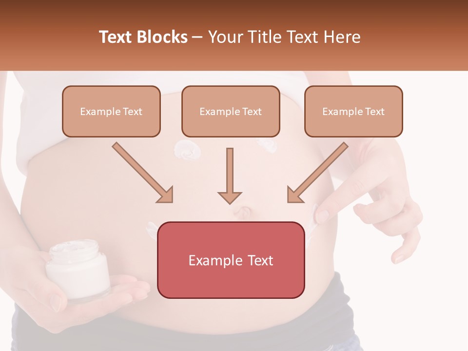 A Pregnant Woman Holding A Bottle Of Pills PowerPoint Template