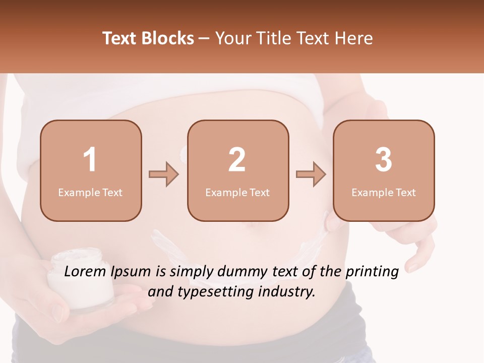 A Pregnant Woman Holding A Bottle Of Pills PowerPoint Template