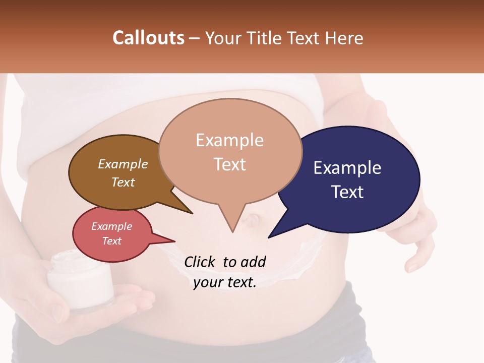 A Pregnant Woman Holding A Bottle Of Pills PowerPoint Template