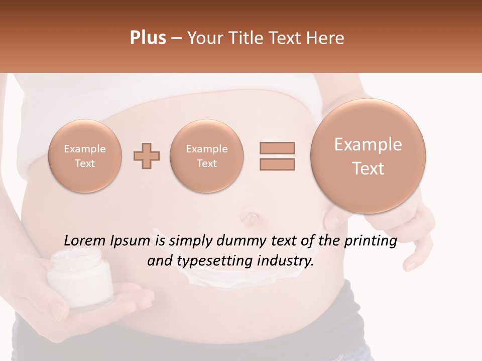A Pregnant Woman Holding A Bottle Of Pills PowerPoint Template